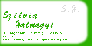 szilvia halmagyi business card